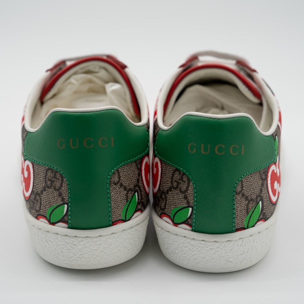 Size 36G 6 US Gucci Ace Chinese Valentine's Day Apple Cherry Brown Red - Picture 5 of 11